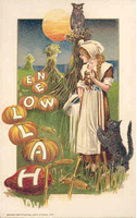 Vintage Winsch Halloween Postcards