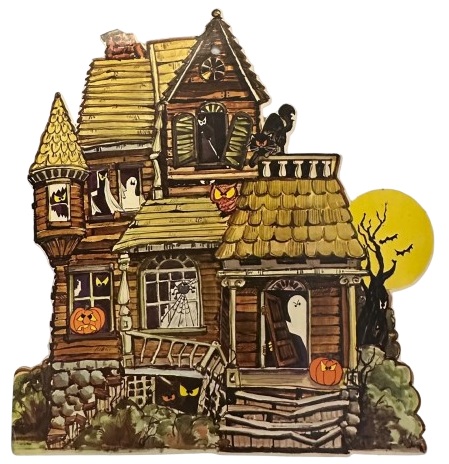 Fun World Haunted House Halloween Decoration Die Cut